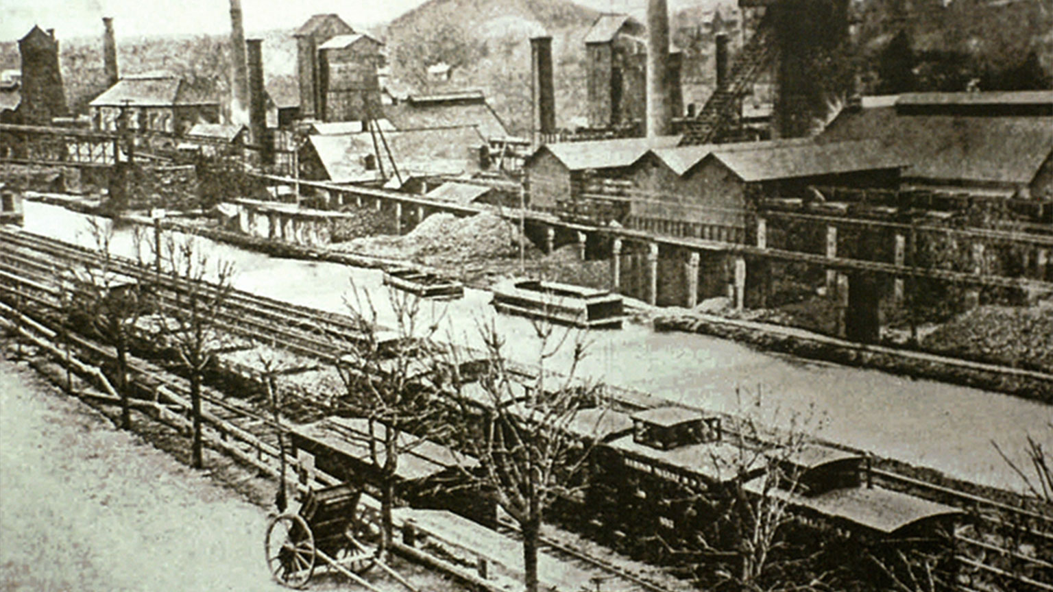 The Glendon Iron Co. was located on what is now Hugh Moore Park.  The island was completely covered with industrial buildings while the Iron Co. was in operation.
